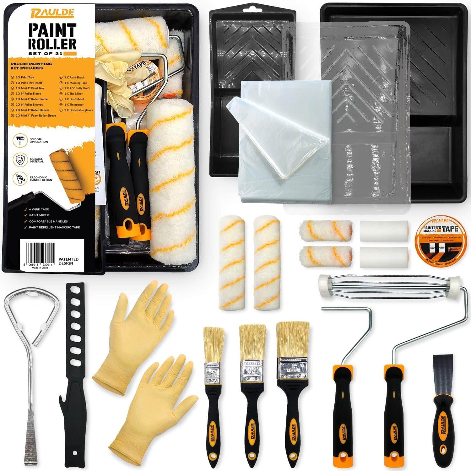 Paint Roller Set of 21 - Deluxe
