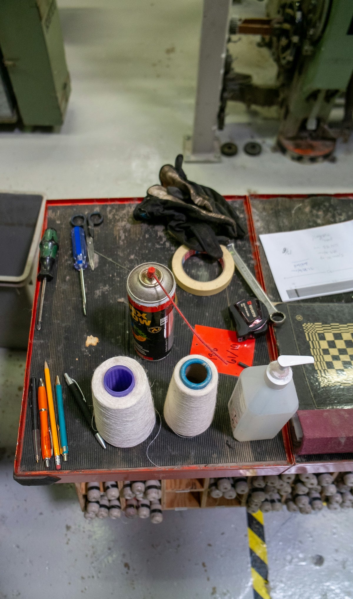 a table with objects on it