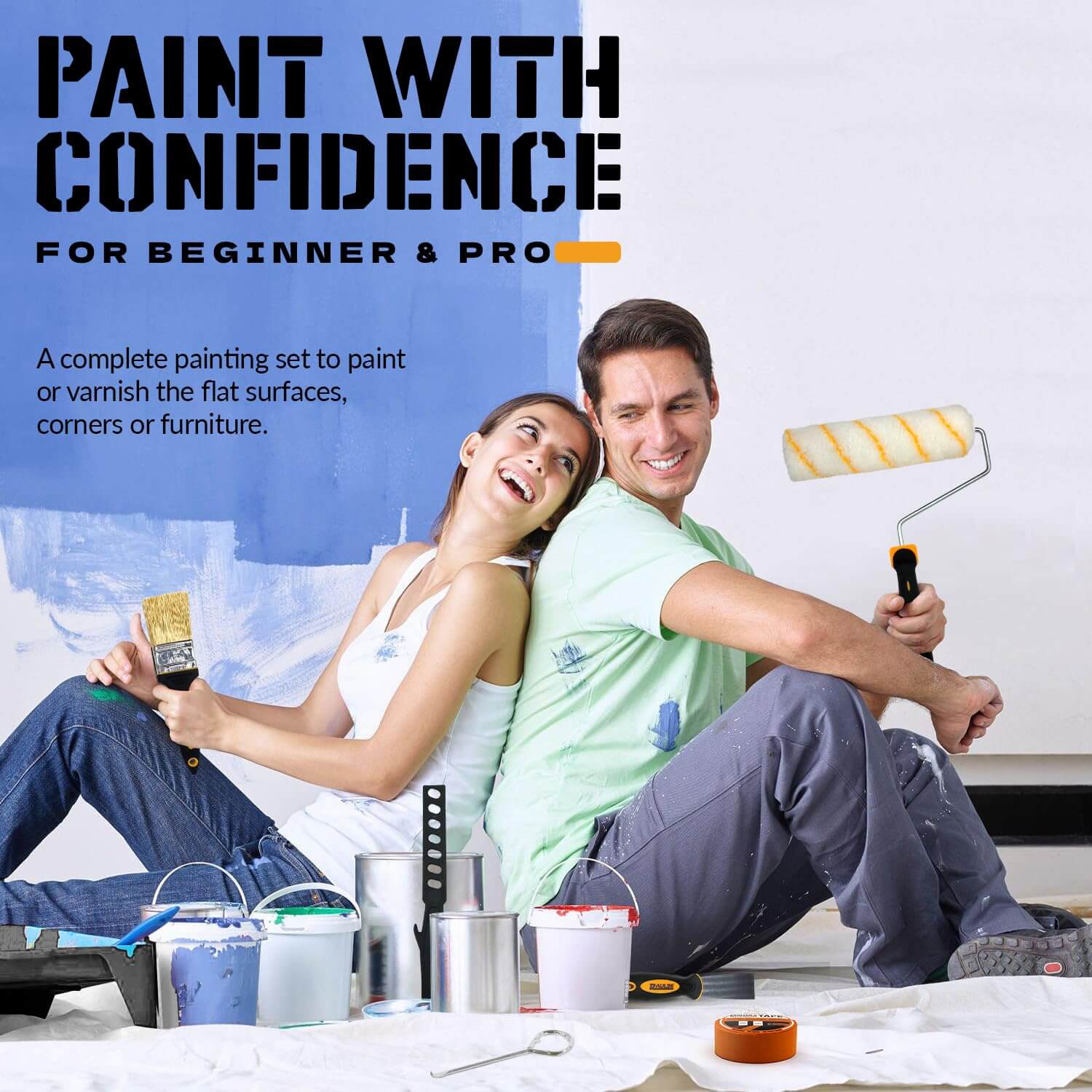 Paint Roller Set of 10 - Essential