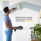 7 Pcs Paint Roller Set with 6X Large Plastic Dust Sheets – Complete Painting Kit with Rollers, Brushes, Trays, Masking Tape & Plastic Sheets for Walls, Ceilings & Furniture Protection